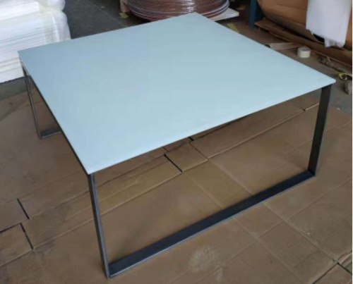 Стіл журнальний Nicolas BRIGHTON 89.5х89.5 скло білий